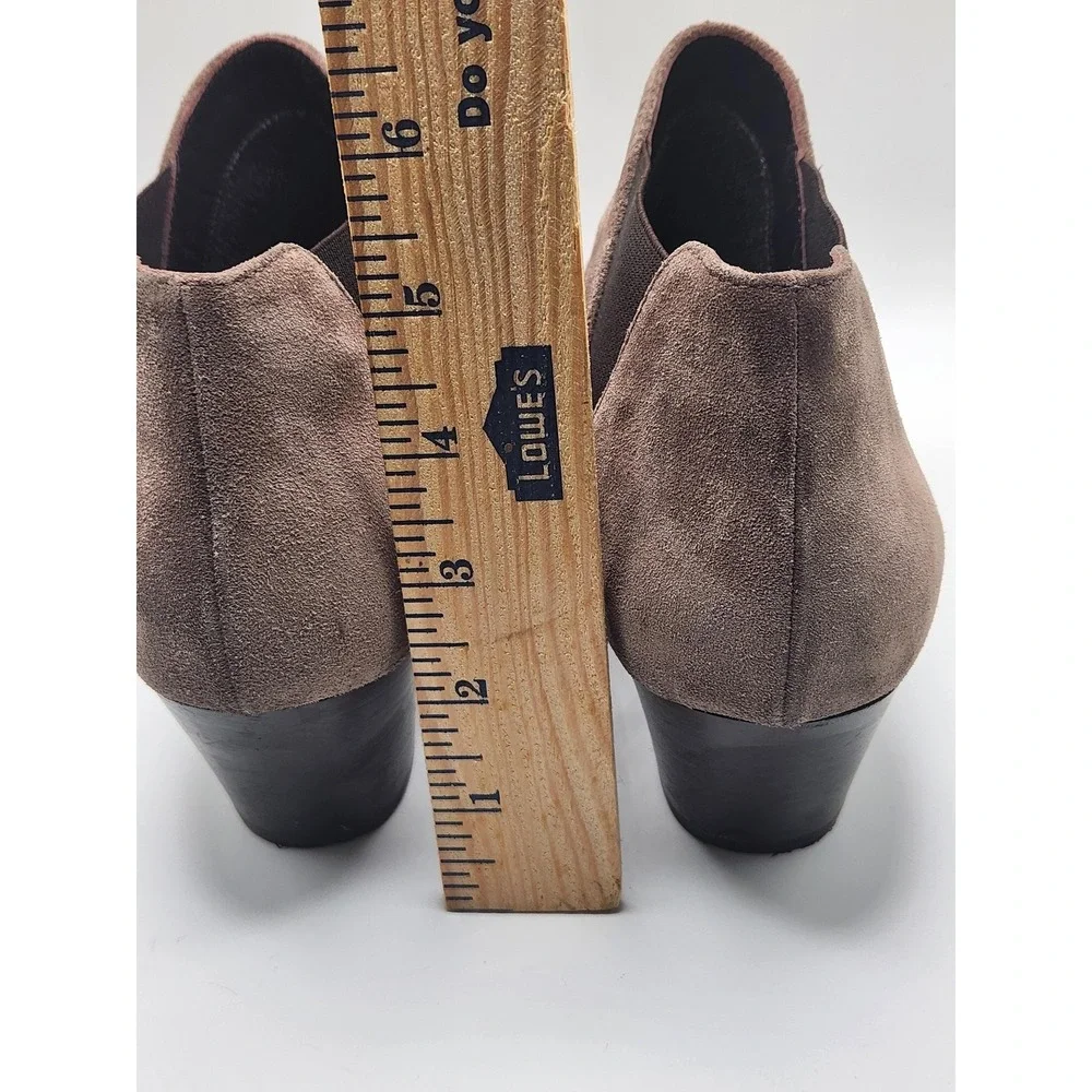 Aquatalia‎ Boots Womens Size 8.5 Fleurette Weatherproof Suede Made In Italy $375